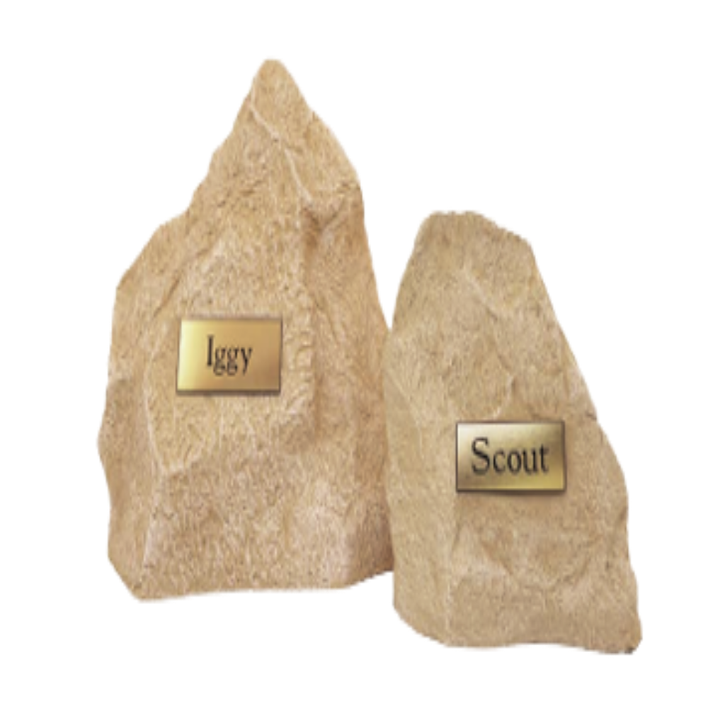 Pet garden rock marker memorial