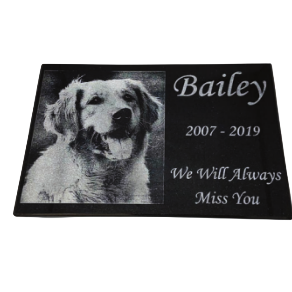Pet garden stone marker memorial