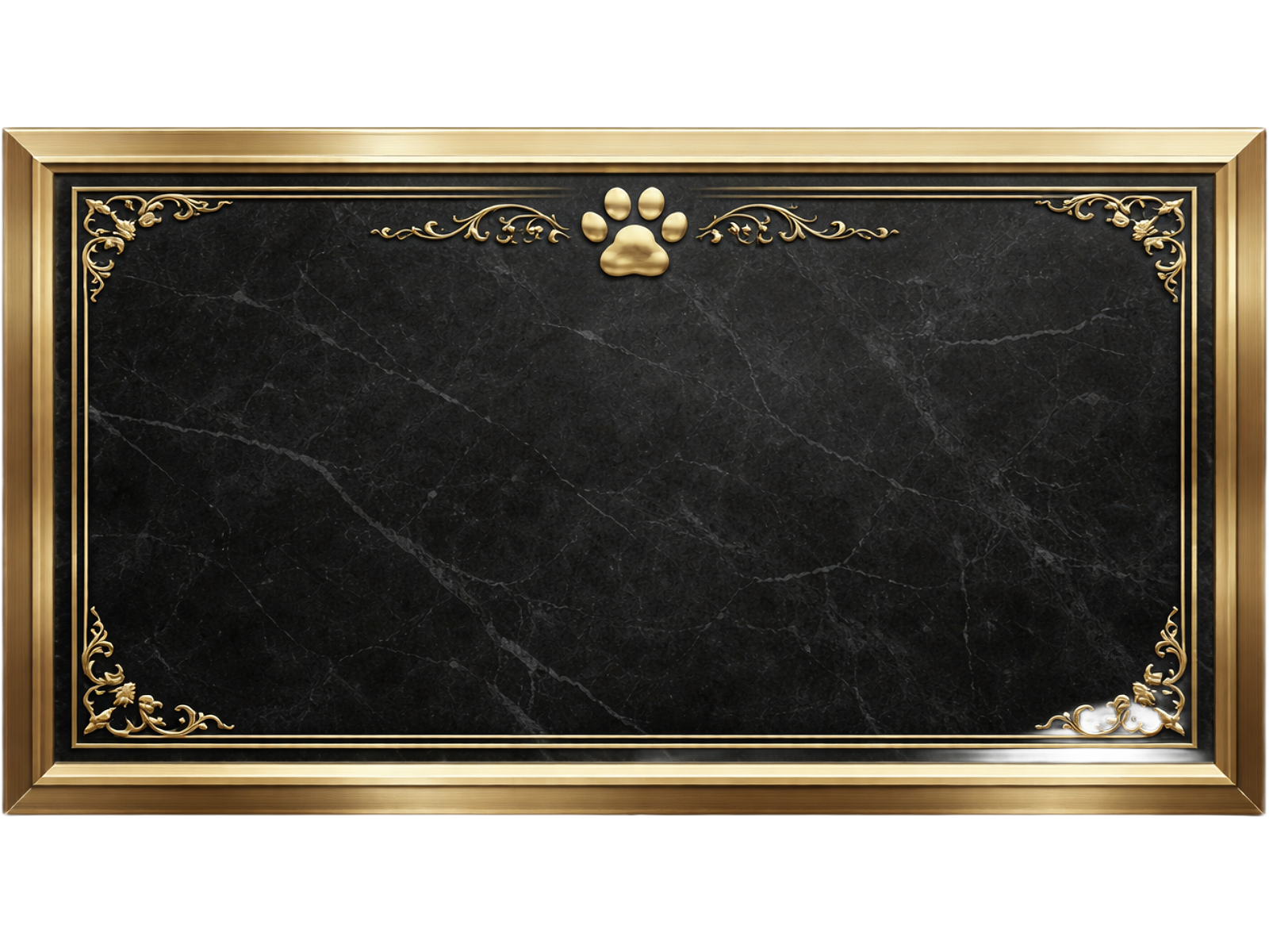 Black Gold plaque style