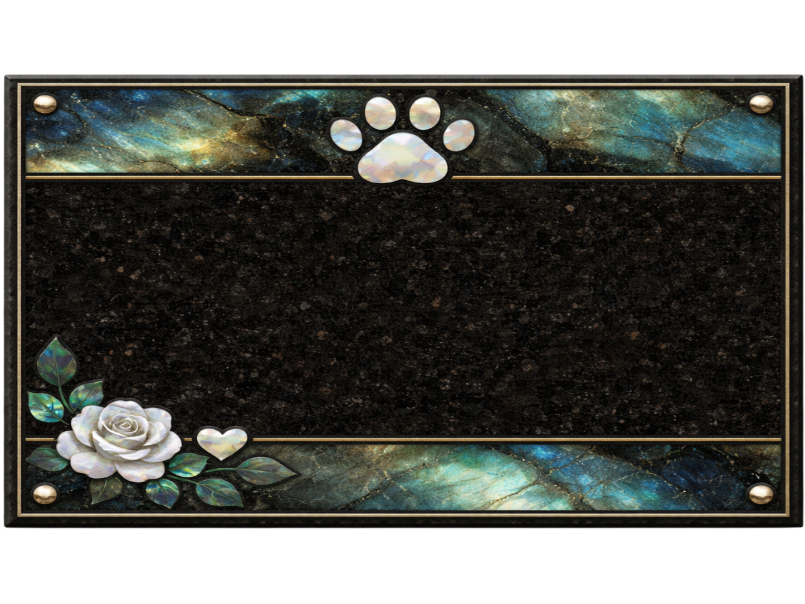 Galaxy Rose plaque style