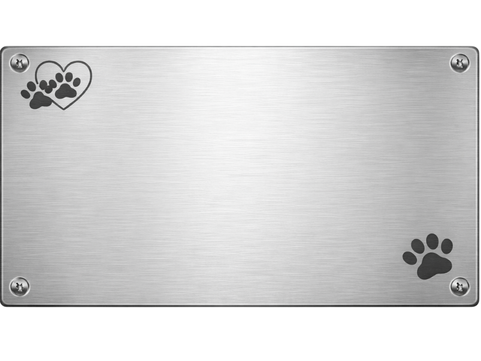 Silver Paws I plaque style