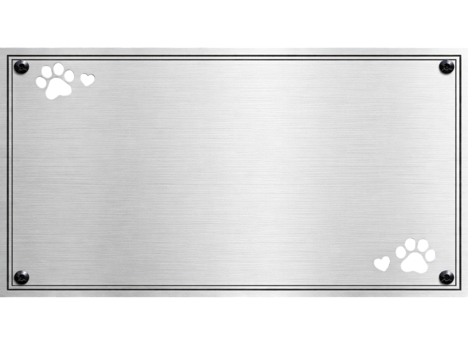 Silver Paws II plaque style