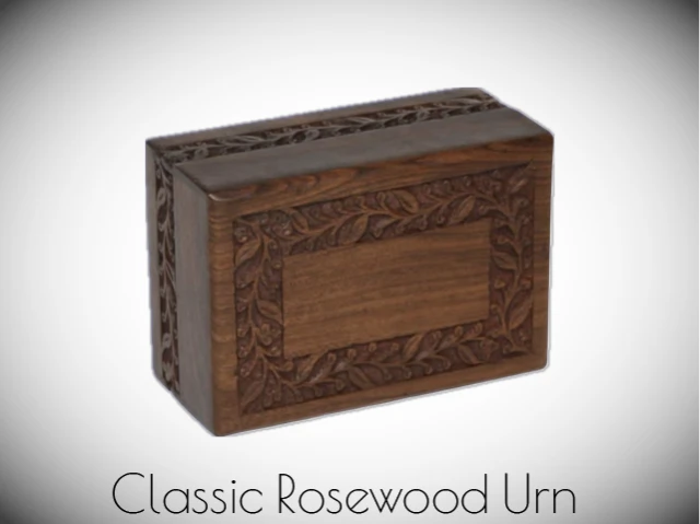 Vertical wood picture frame pet urn