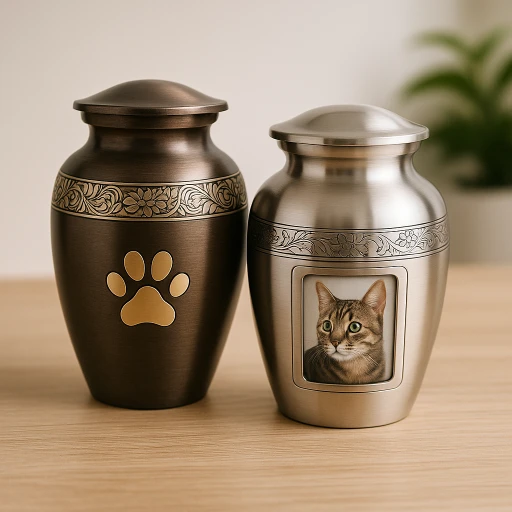 Metal Pet Urns Display